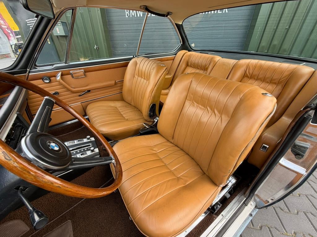 BMW 3.0 CS - 1972 - Baikal Metallic - Schuifdak, Auto's, Automaat, Achterwielaandrijving, Blauw, Bruin