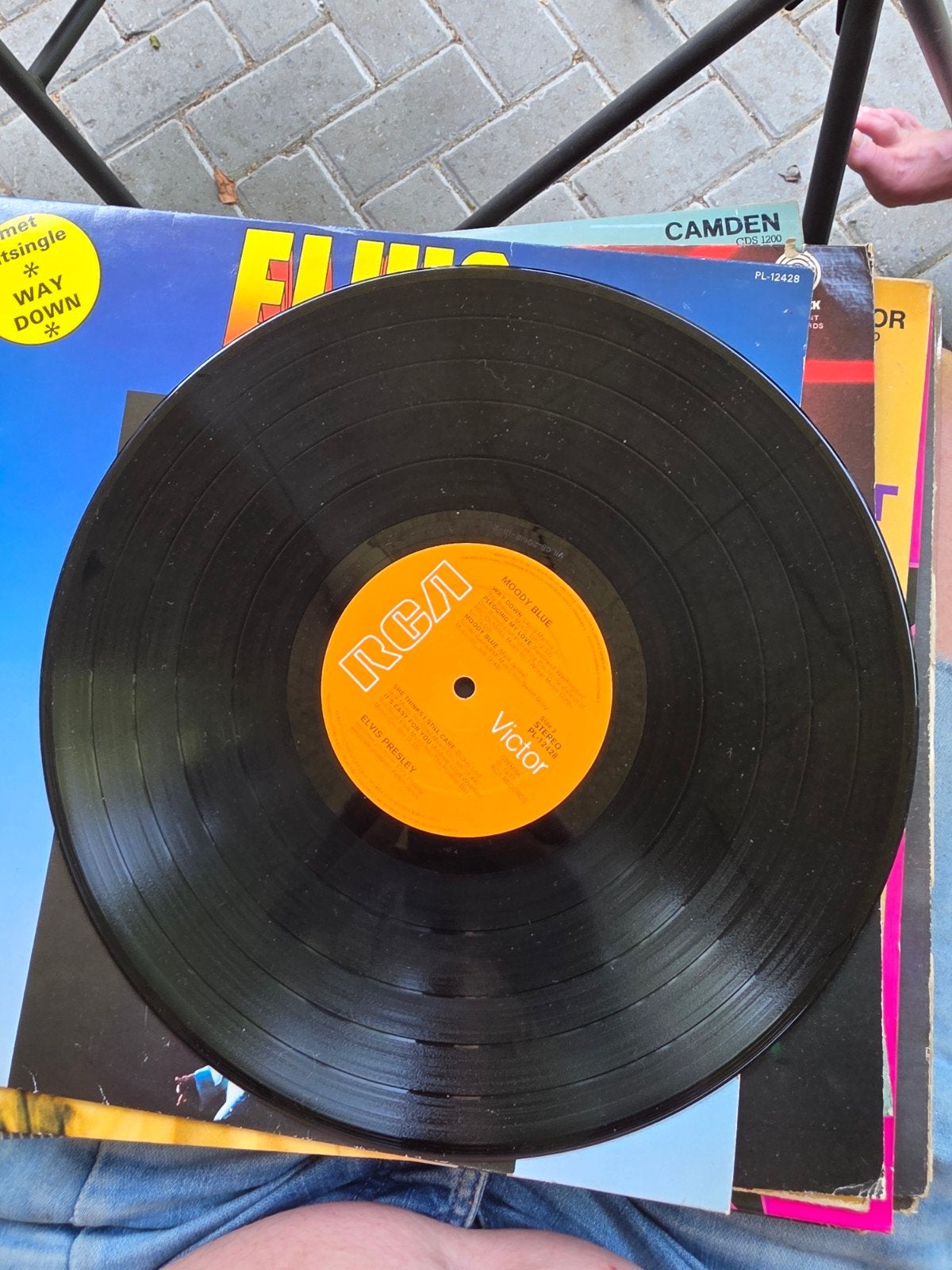 Elvis Presley - Moody Blue LP (RCA Victor), Cd's en Dvd's, Ophalen of Verzenden, Gebruikt, 12 inch