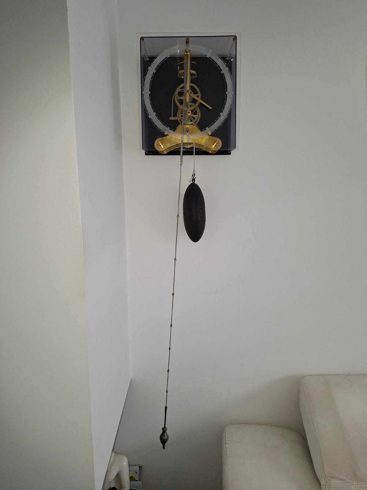 Unieke Skeletklok met Open Mechanisme, Antiek en Kunst, Ophalen of Verzenden