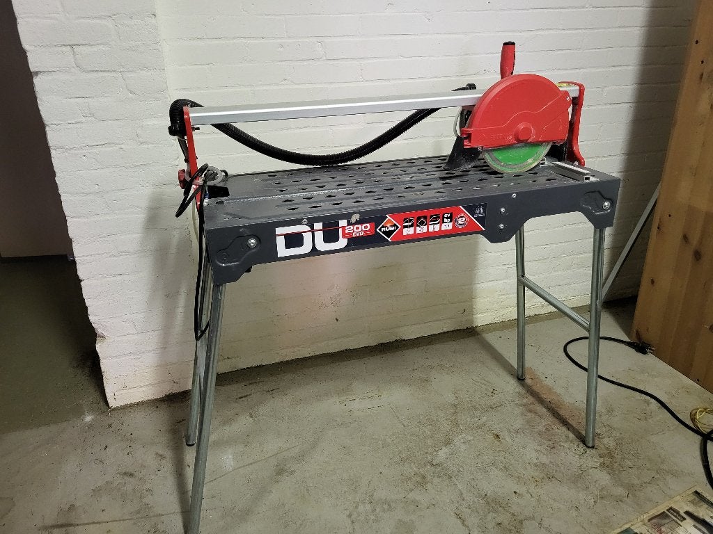 Elektrische tegelsnijder, Doe-het-zelf en Verbouw, Ophalen, Overige typen, Zo goed als nieuw, 1200 watt of meer