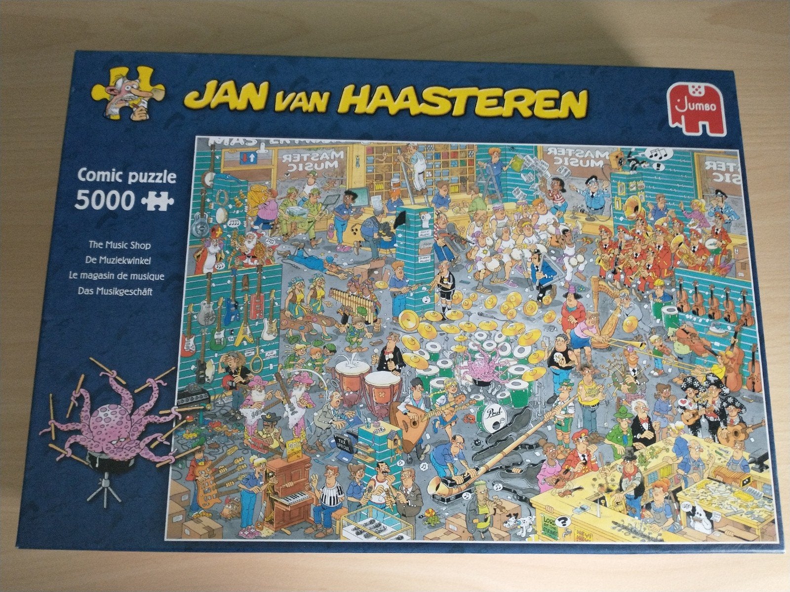 Jan van Haasteren puzzel de muziekwinkel 5000 stuks, Hobby en Vrije tijd, Denksport en Puzzels, Ophalen of Verzenden, Meer dan 1500 stukjes