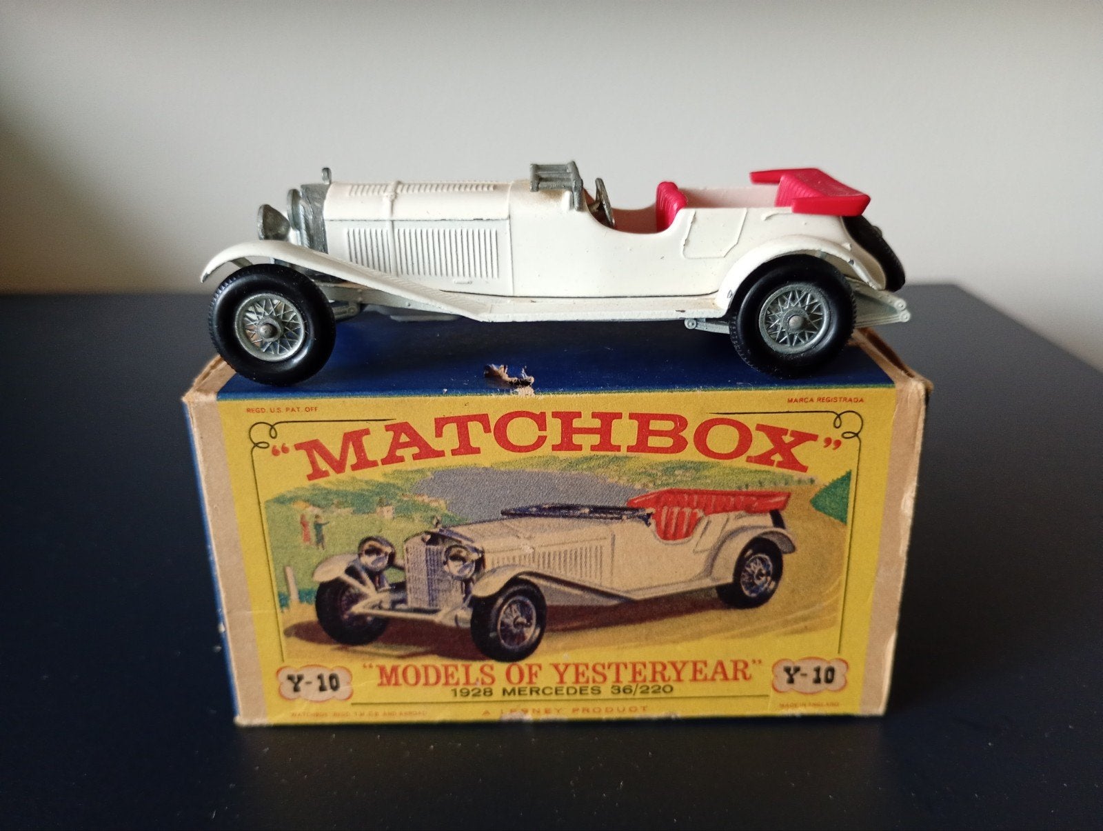 Matchbox Models of Yesteryear Y-10 1928 Mercedes 36/220, Ophalen of Verzenden, Zo goed als nieuw, Auto, Matchbox