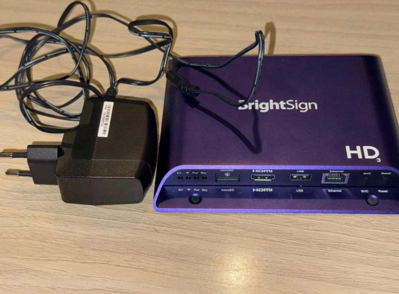 Bright sign HD1023 digital signage speler professioneel, Computers en Software, Ophalen of Verzenden, Zo goed als nieuw