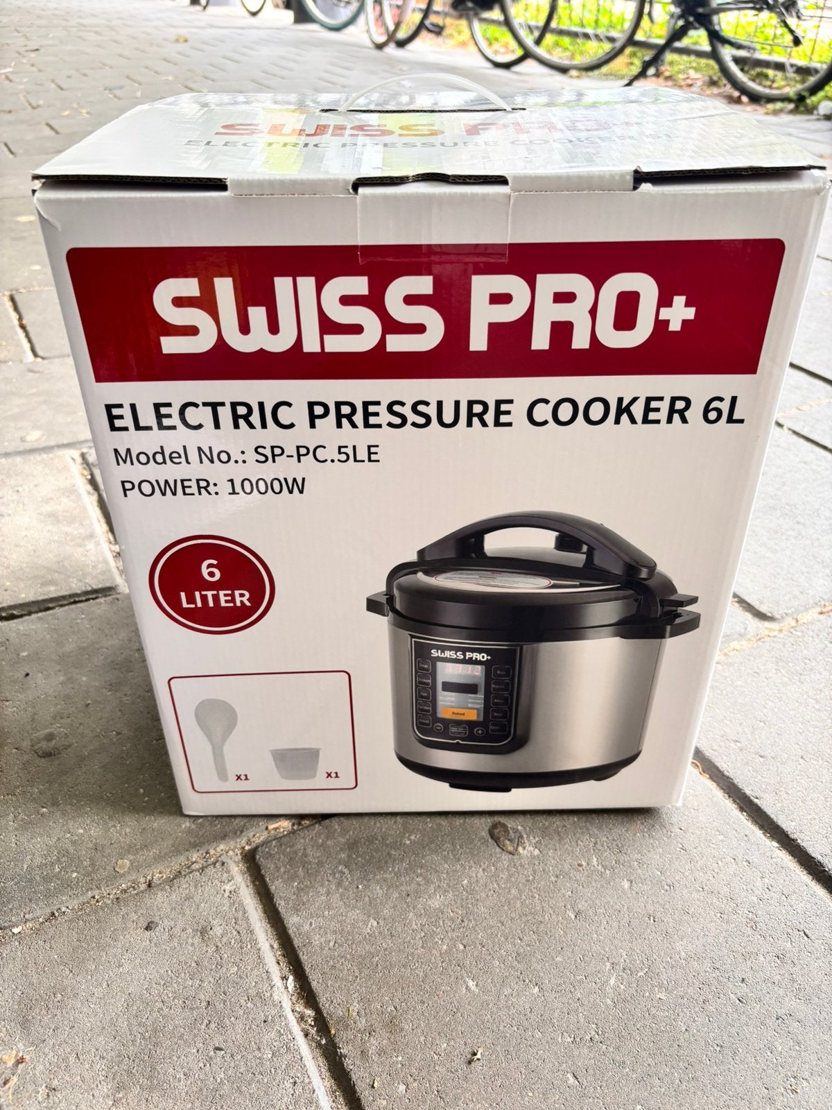 Swiss Pro+ elektrische snelkookpan 6L (1000W)., Ophalen, Nieuw, Overige materialen