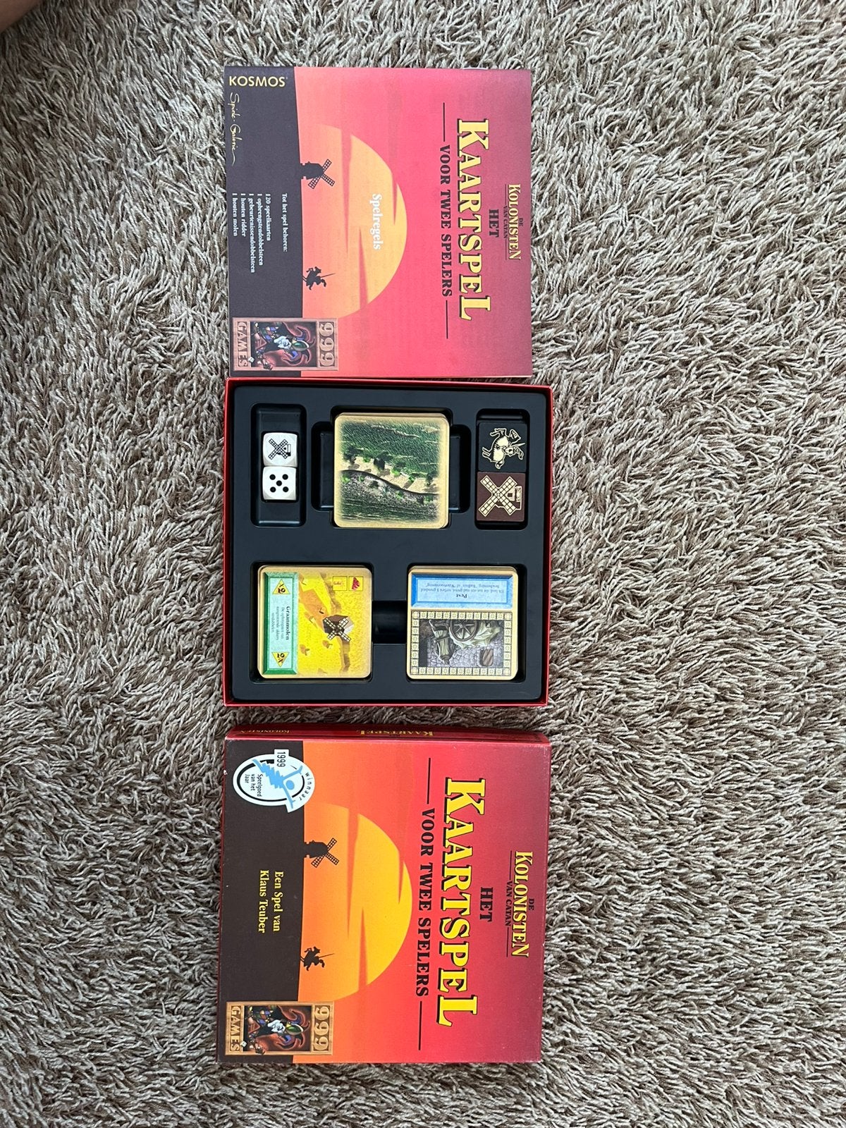 kolonisten van catan kaartspel, Hobby en Vrije tijd, Gezelschapsspellen | Kaartspellen, Ophalen of Verzenden, Zo goed als nieuw