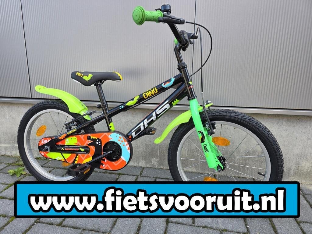 Splinternieuw! Devron Dino 20" 20 inch jongensfiets zwart