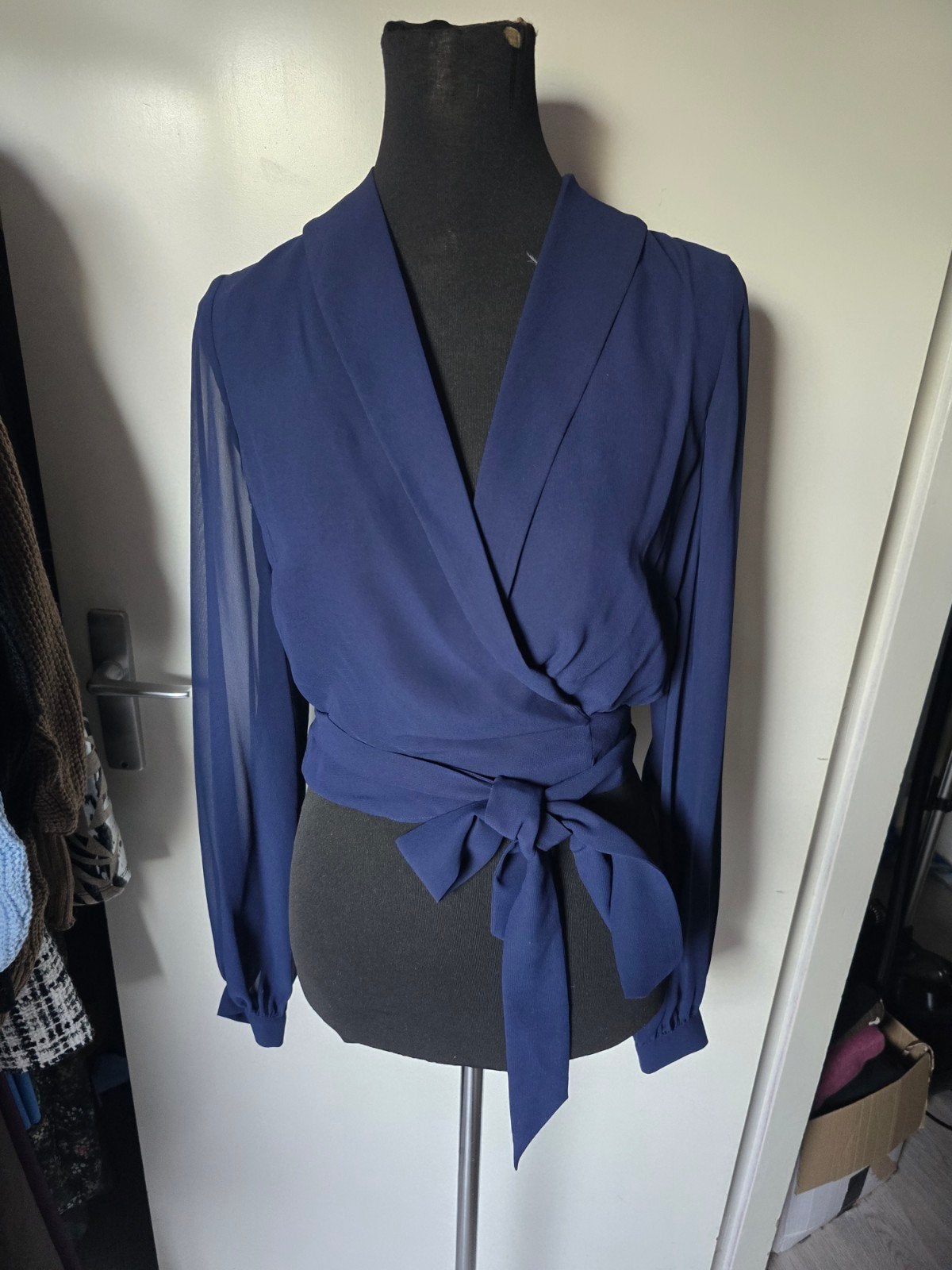 nikkie omslag top blouce, Kleding | Dames, Blauw, Nieuw, Ophalen of Verzenden, Nikkie