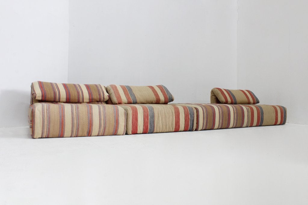 Vintage Roche Bobois Voyage Immobile modulaire sofa, Huis en Inrichting, Gebruikt, Vintage, Ophalen of Verzenden, Rechte bank