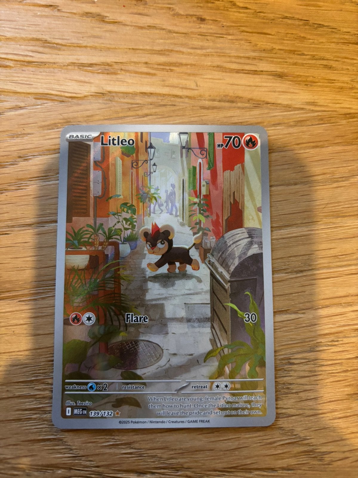 Mega evolutions pokemon tcg meg 139 litleo, Ophalen of Verzenden, Zo goed als nieuw