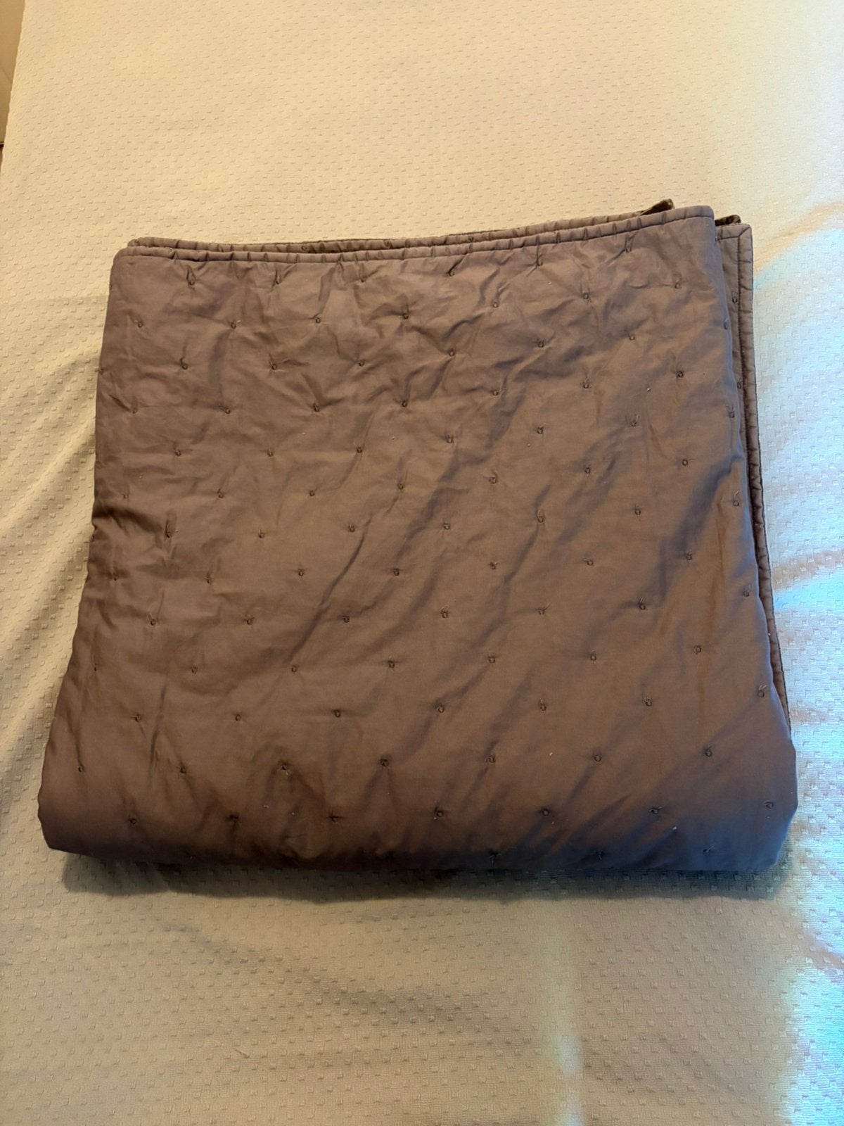 H&M Woon Bedsprei Mauve - 260x260 cm, Dubbelzijdig, Ophalen, Gebruikt, Overige kleuren, Tweepersoons