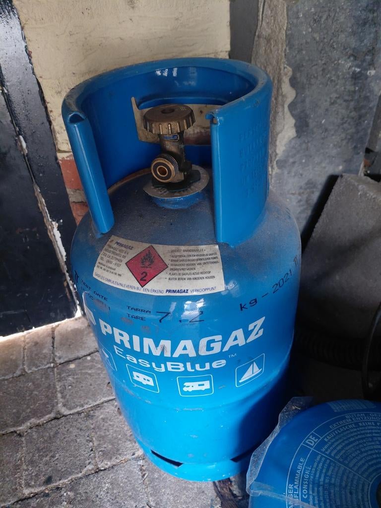 Primagaz EasyBlue gasfles  [oudijzer], Ophalen of Verzenden, Gebruikt
