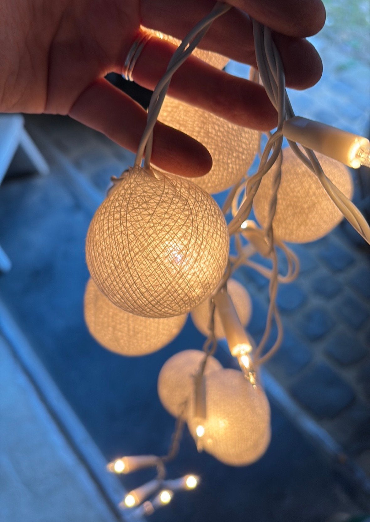 Cotton ball slingers, Huis en Inrichting, Ophalen of Verzenden, Zo goed als nieuw