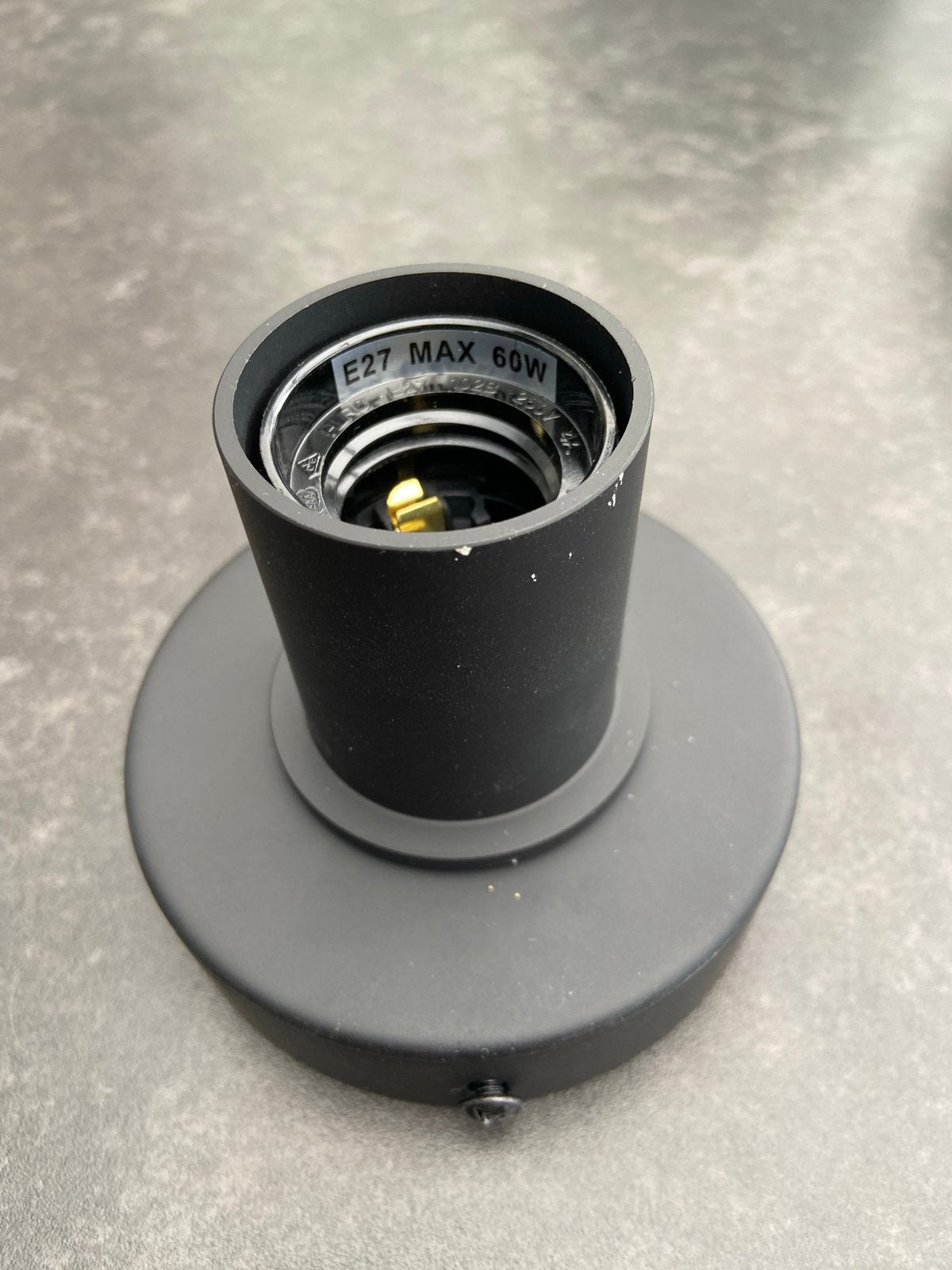 Zwarte E27 fitting plafondbevestiging - Max 60W, 60 watt of meer, Overige typen, Nieuw, Overige merken