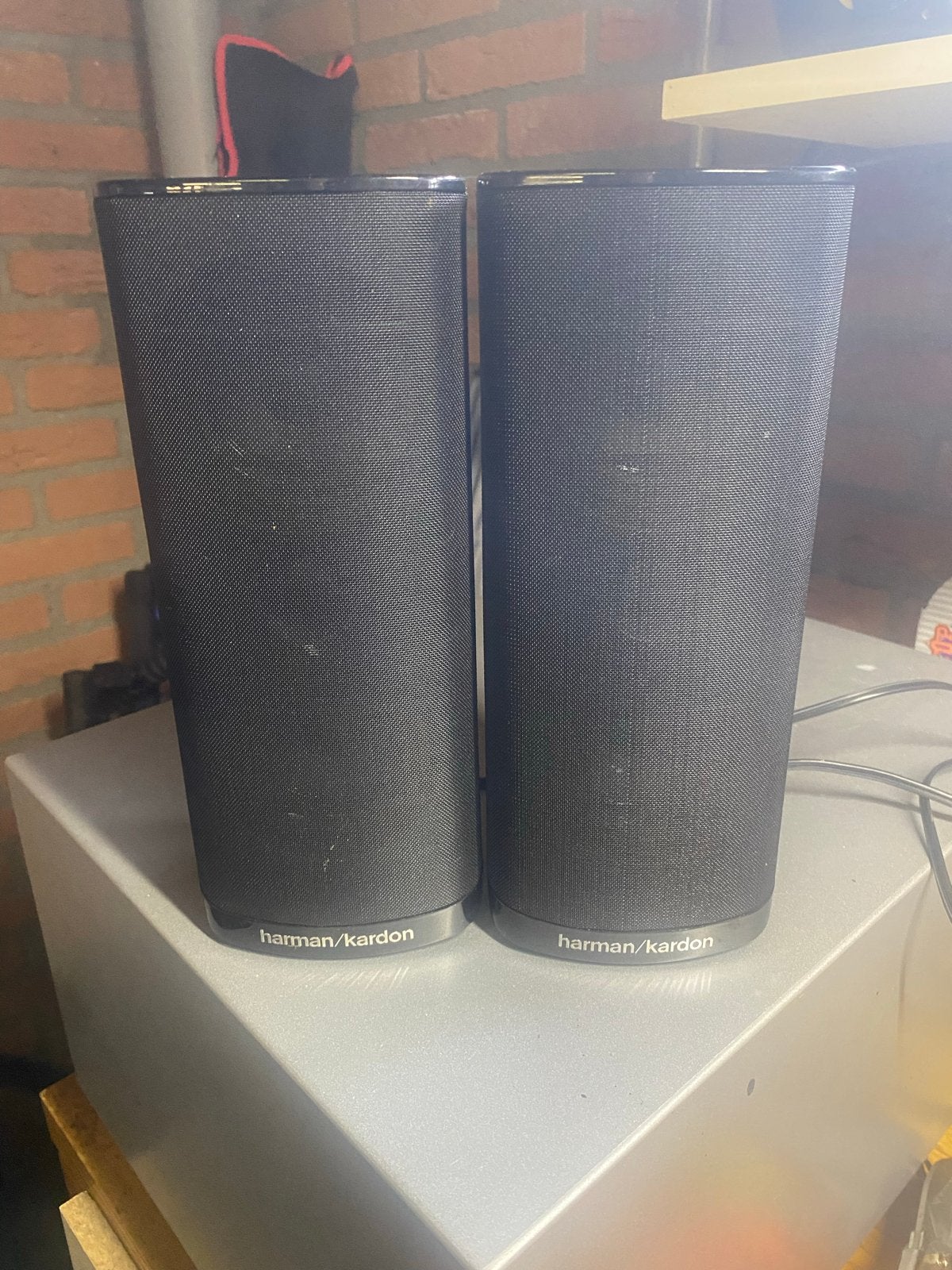 Harman/Kardon Zuilspeakers - Set van 2, Ophalen of Verzenden, Gebruikt, 60 tot 120 watt, Overige merken