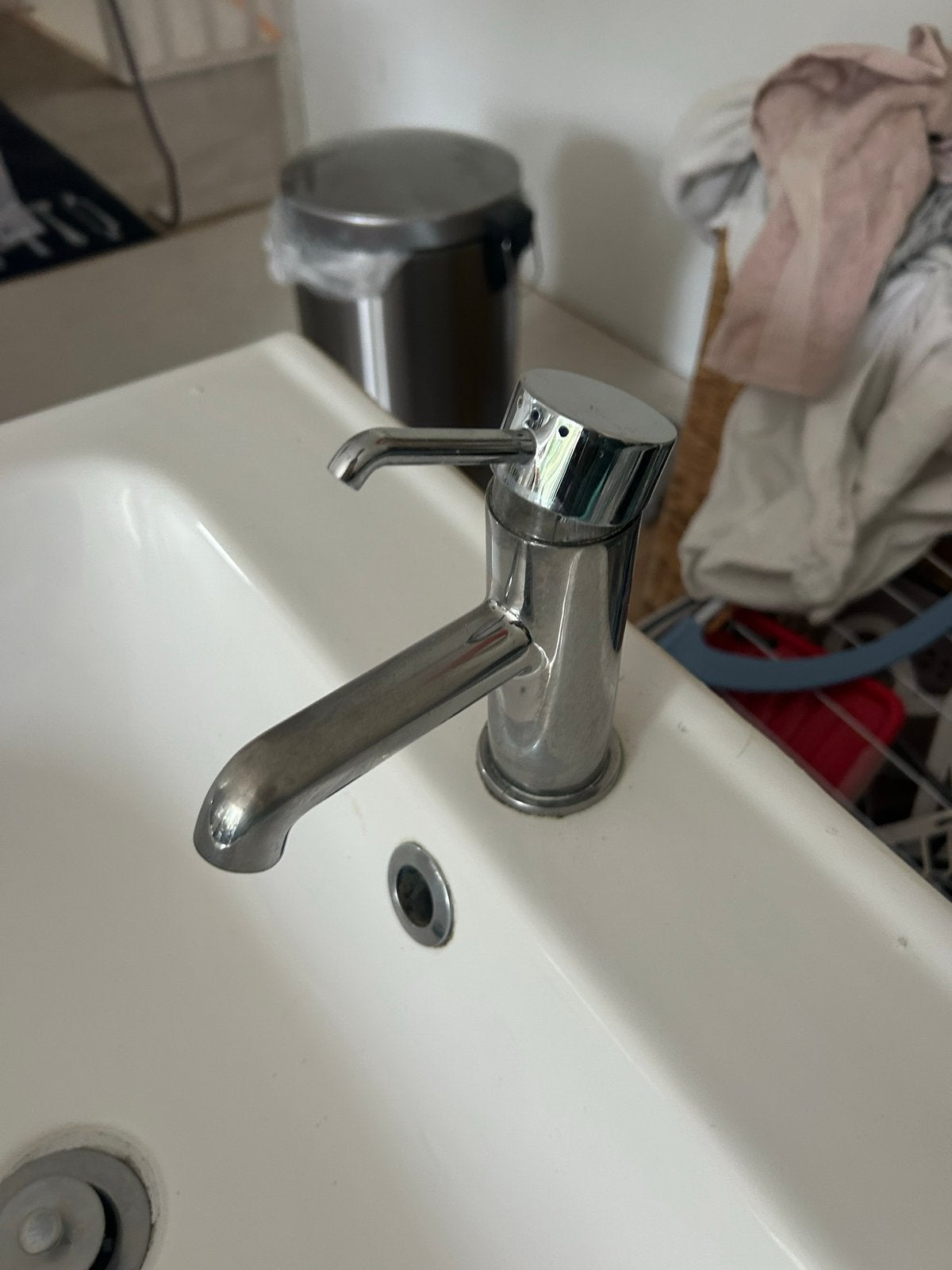 IKEA Badkamermeubel met Porseleinen Wasbak, Ophalen, Minder dan 50 cm, Gebruikt, Minder dan 100 cm