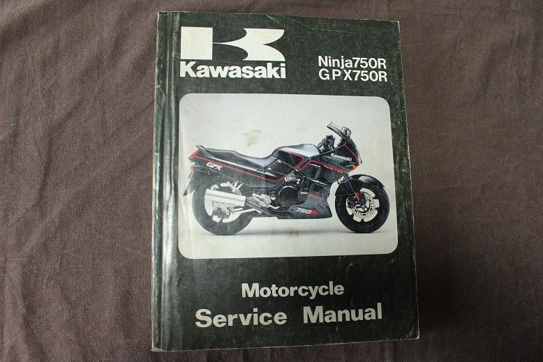 Kawasaki Ninja 750R GPX750R 1987 motorcycle service manual, Motoren, Ophalen of Verzenden, Kawasaki