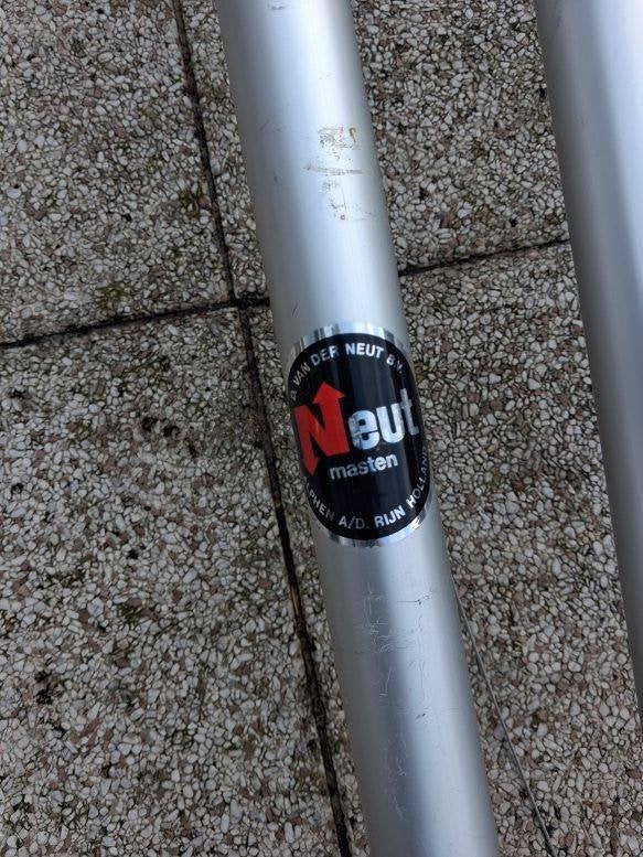 Aluminium mast, Telecommunicatie, Ophalen, Gebruikt, Mast