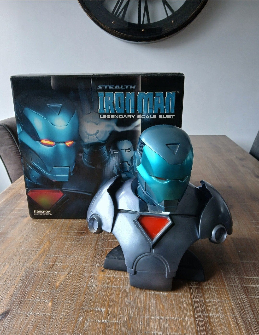 Sideshow Iron Man LSB Statue Bust, Verzamelen, Ophalen of Verzenden, Zo goed als nieuw, Beeldje of Buste