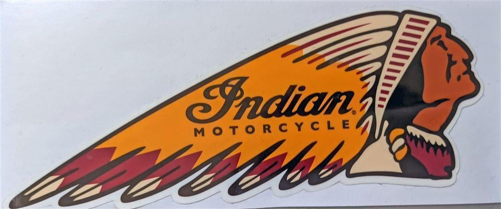 INDIAN motorcycles Logo Motor Biker Vinyl Decal Sticker, Ophalen of Verzenden, Nieuw, Auto's