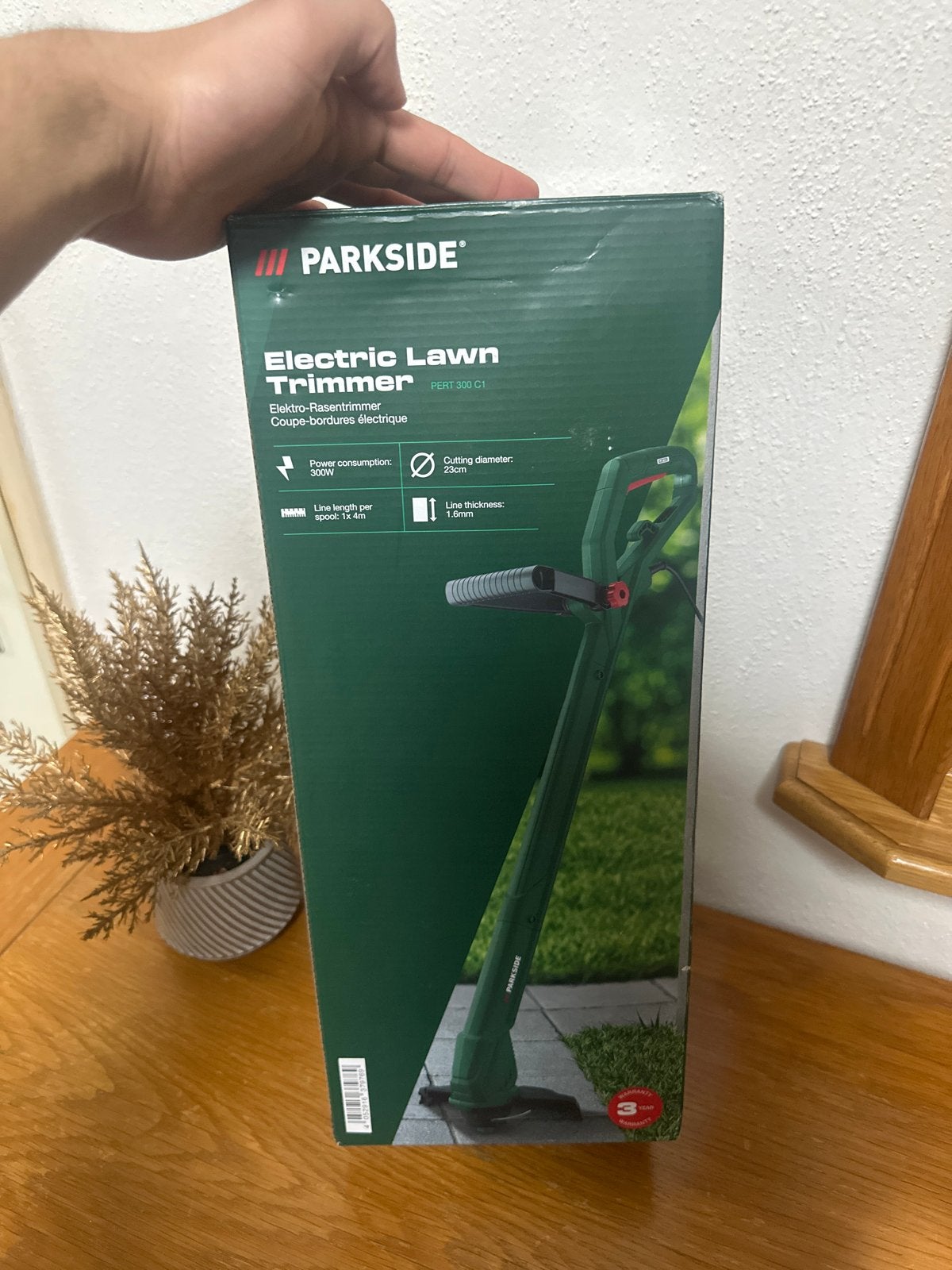 PARKSIDE Elektrische Grastrimmer PERT 500 C3 - Nieuw, Tuin en Terras, Ophalen of Verzenden, Nieuw, 10 tot 30 cm, Elektrisch