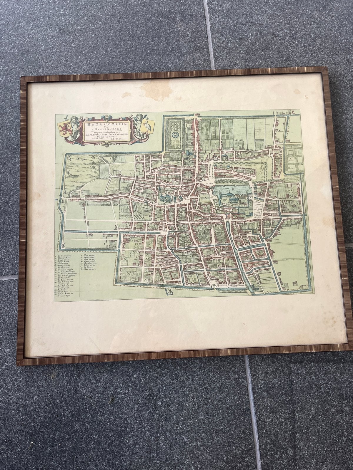 Antieke kaart Den Haag - HAGA COMITIS door D.D. Blaeu, Ophalen