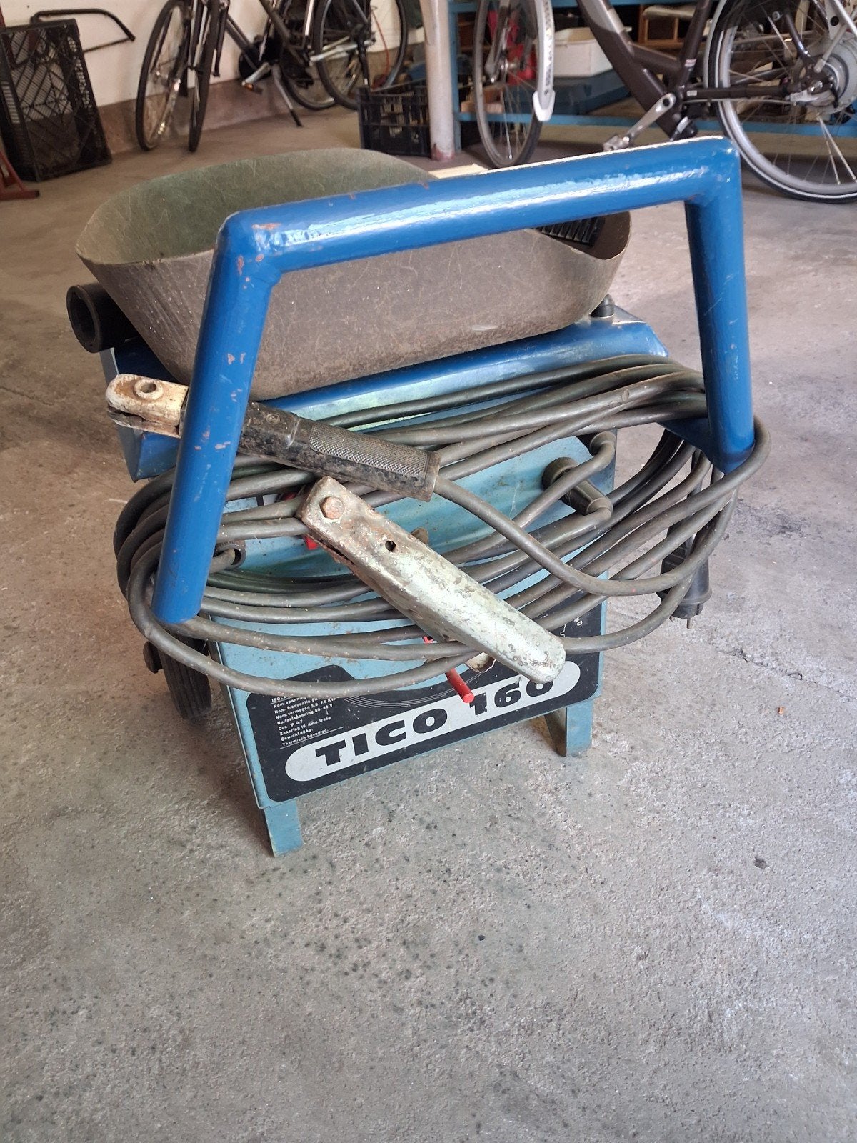 Tico 160 ampère  elektrode lasapparaat, Ophalen, Elektroden