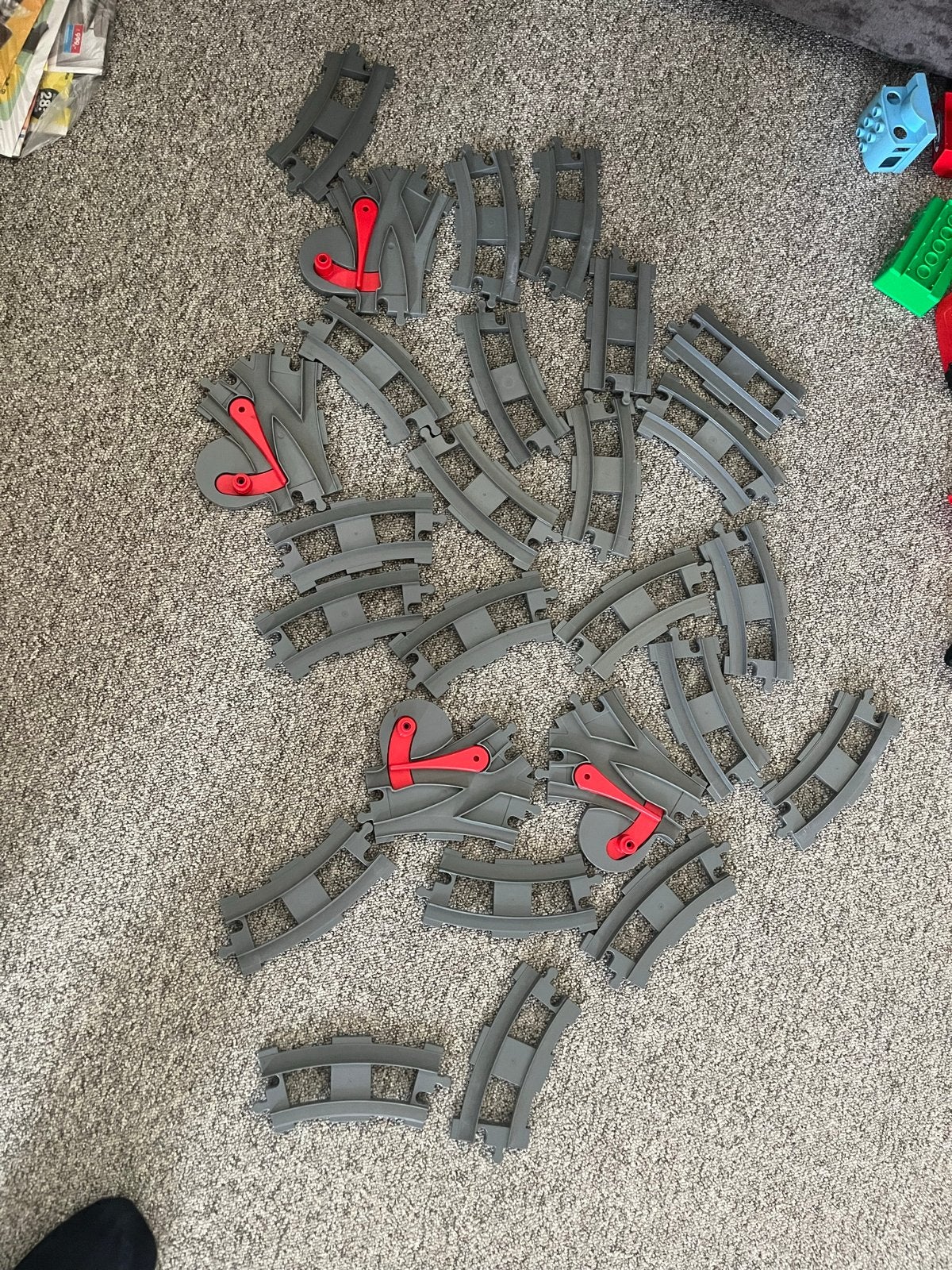 Duplo trein rails, Kinderen en Baby's, Speelgoed | Duplo en Lego, Ophalen of Verzenden, Gebruikt, Duplo