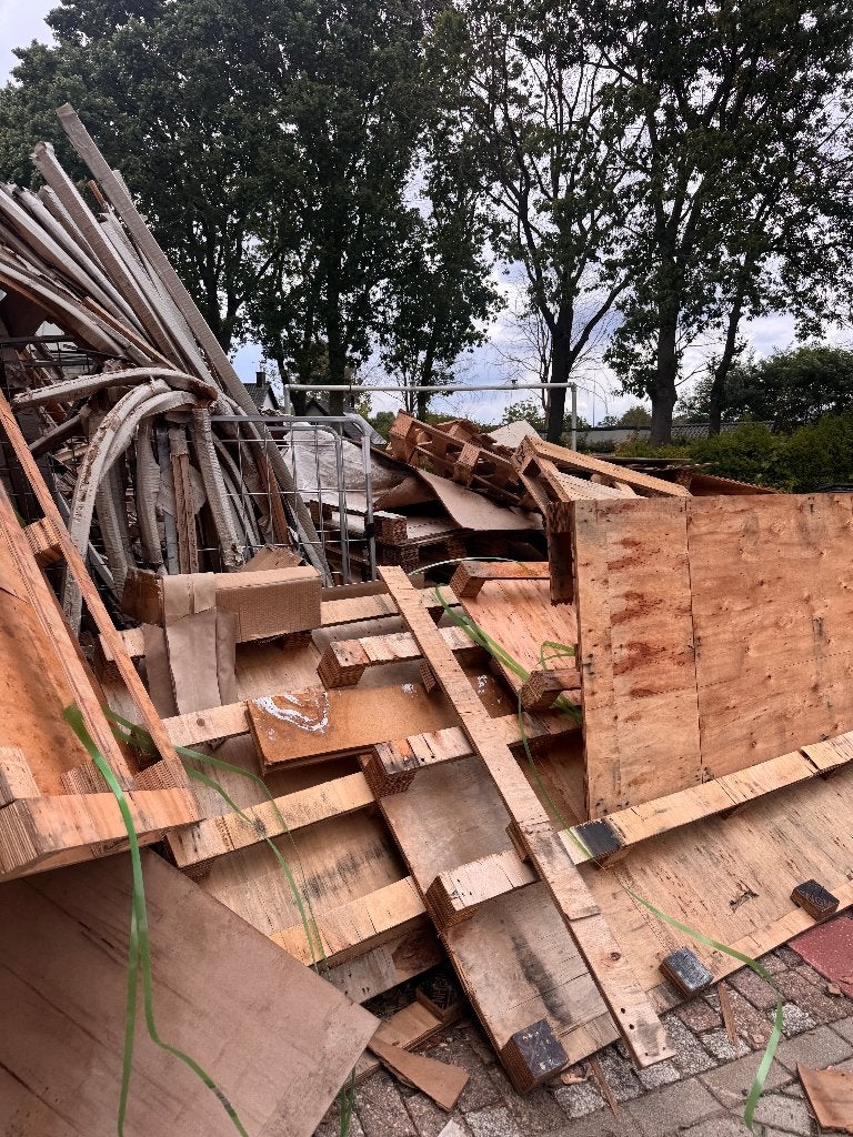 Gratis pallet hout, Gebruikt, Ophalen of Verzenden, 50 mm of meer, Pallet