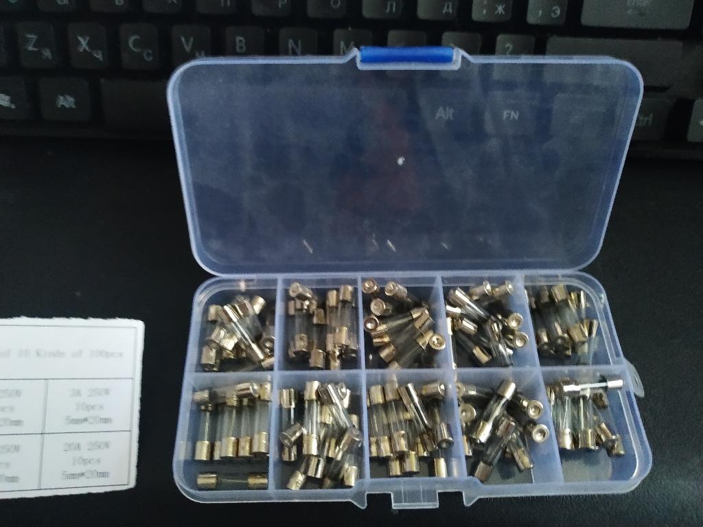 Set glaszekeringen 100 stuks, Ophalen of Verzenden, Nieuw