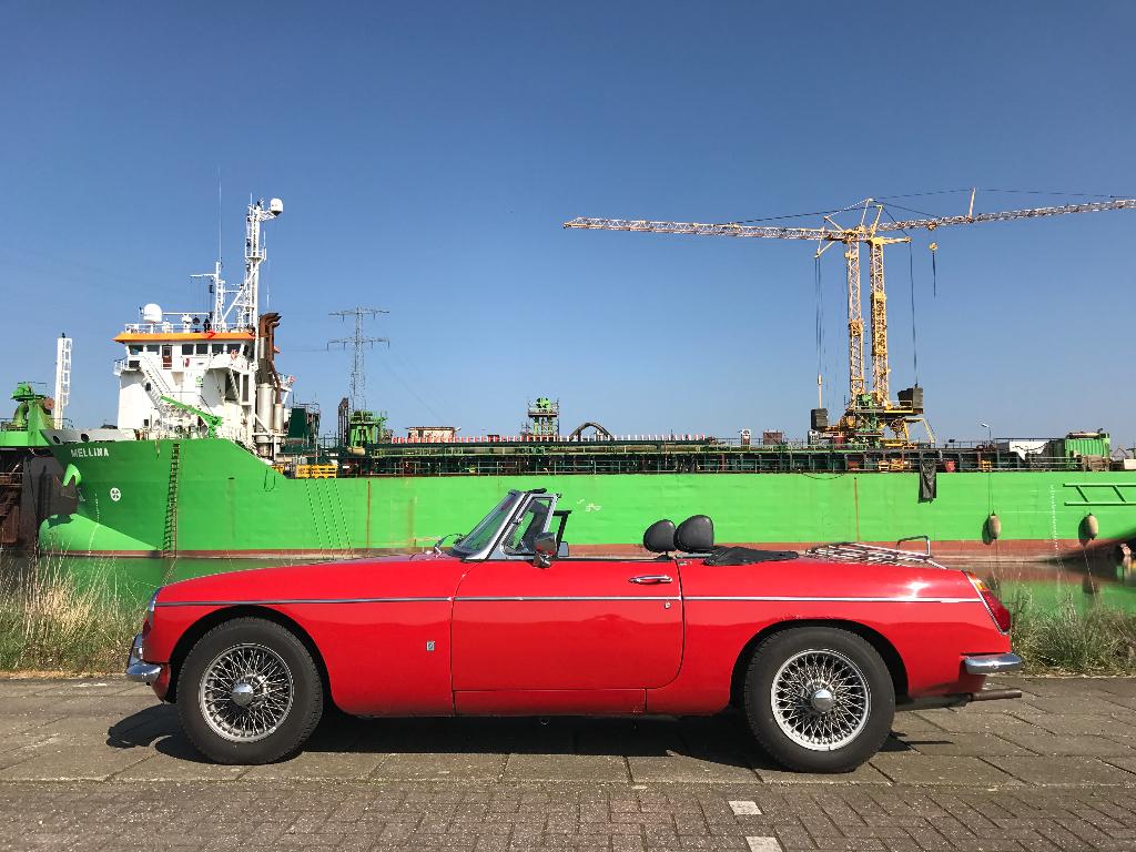 MG MGB Tourer RHD 1800cc 1972 Flame Red 2e eigenaar, Auto's, MG, Zwart, Cabriolet, Handgeschakeld, Particulier