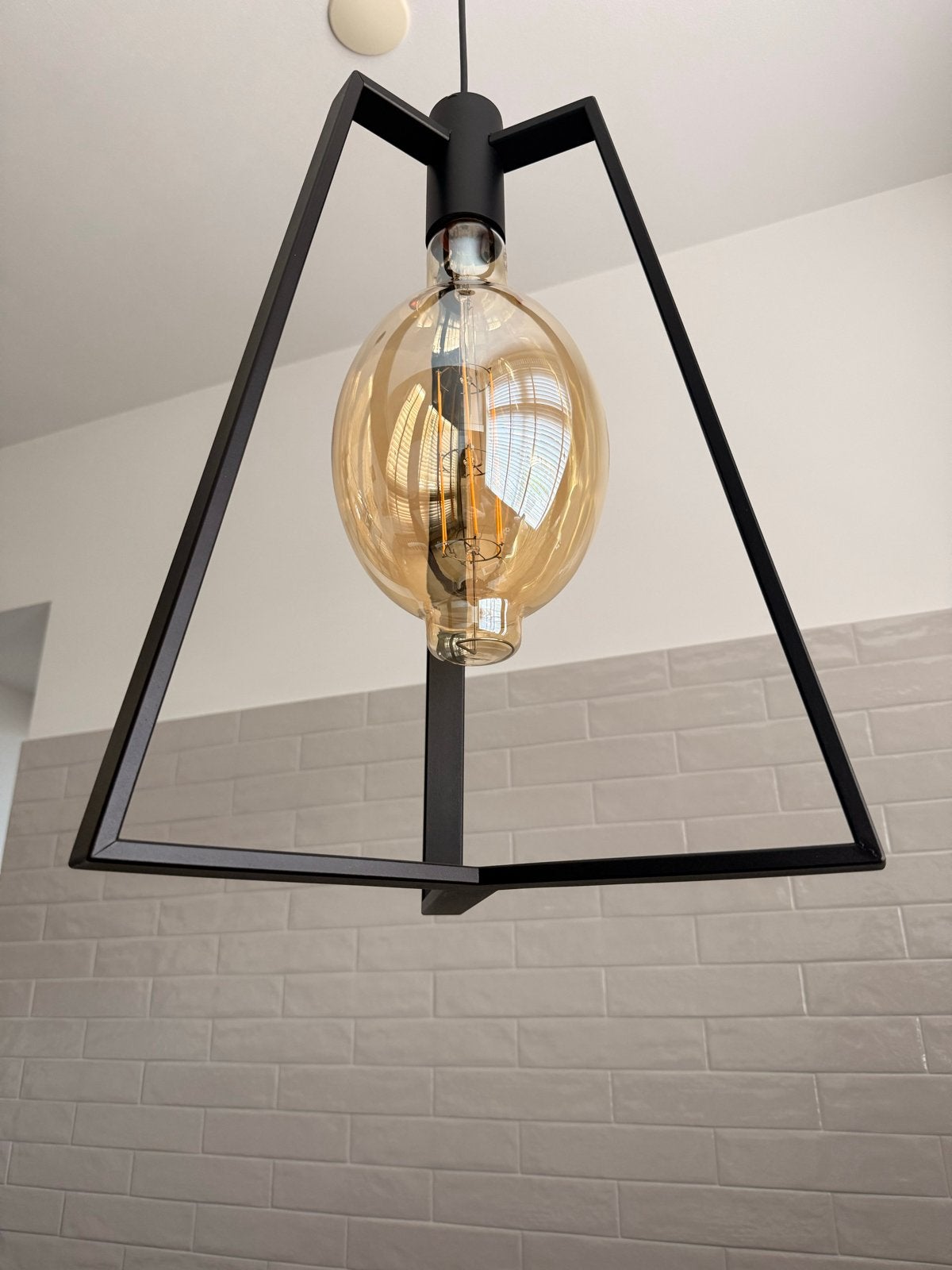 Merk Zthal hanglamp 2 stuks, Ophalen, Zo goed als nieuw, Metaal, E27 (groot)