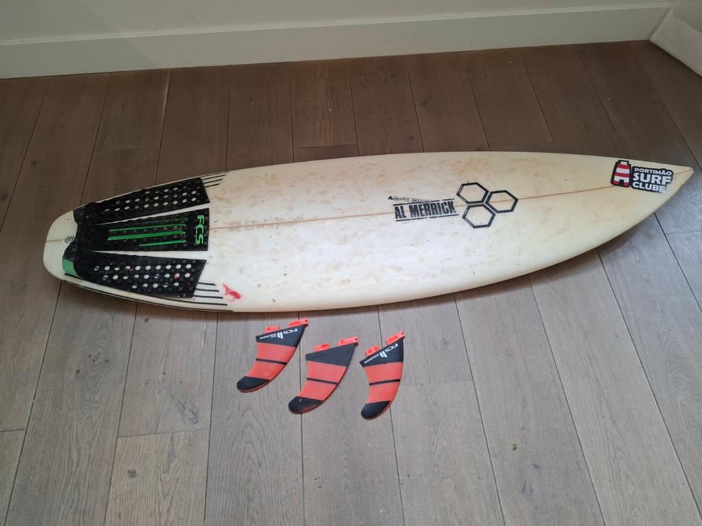 Al Merrick Fever Shortboard 5'0" - Inclusief vinnen, Watersport en Boten, Ophalen, Gebruikt, Shortboard, Met vinnen