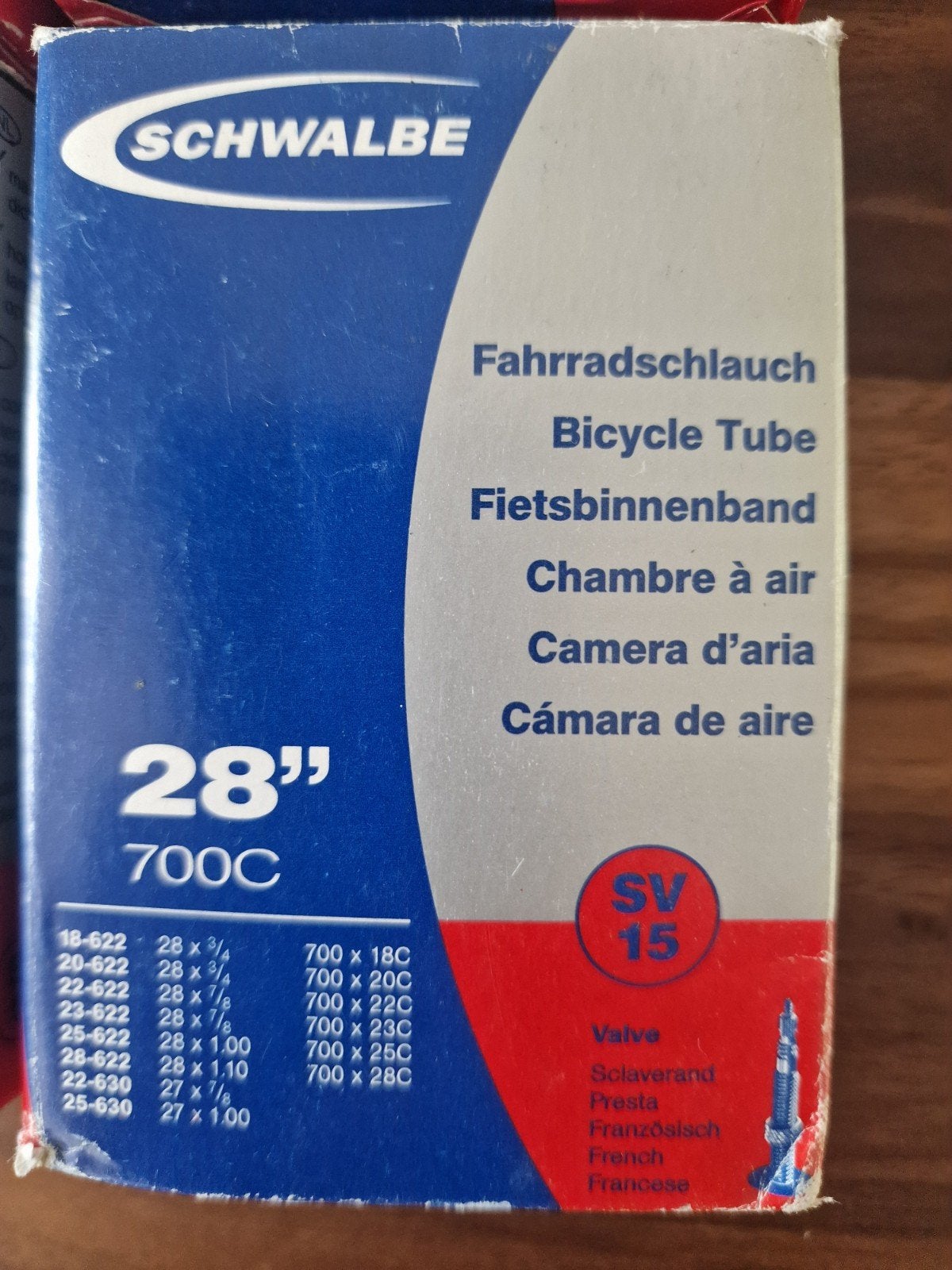 4x Schwalbe SV15 Binnenbanden 28"/700C, Band, Schwalbe, Nieuw, Ophalen of Verzenden