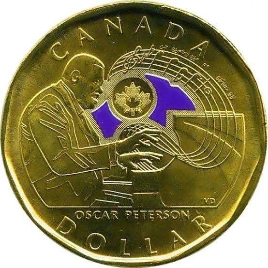Canada - 1 Dollar 2022 - Color - Oscar Peterson - Circ., Verzenden, Noord-Amerika, Losse munt