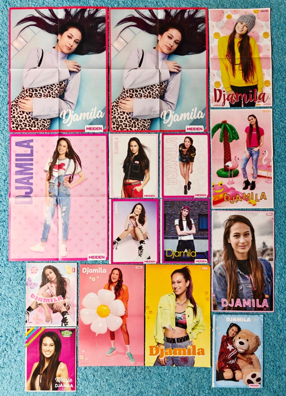 Meisje Djamila poster collectie, Ophalen of Verzenden, Nieuw, Film en Tv