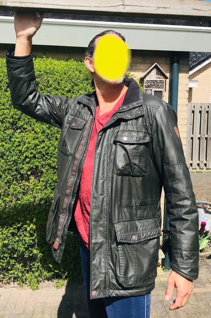 Heren wax jas Human Nature maat XL, Kleding | Heren, Ophalen of Verzenden, Zo goed als nieuw, Maat 56/58 (XL), Groen