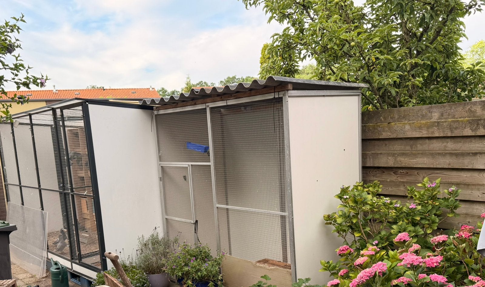 Voliere duivenren ren kooi postduiven duiven ren vogelkooi, Dieren en Toebehoren, Ophalen, Zo goed als nieuw, Aluminium, Volière