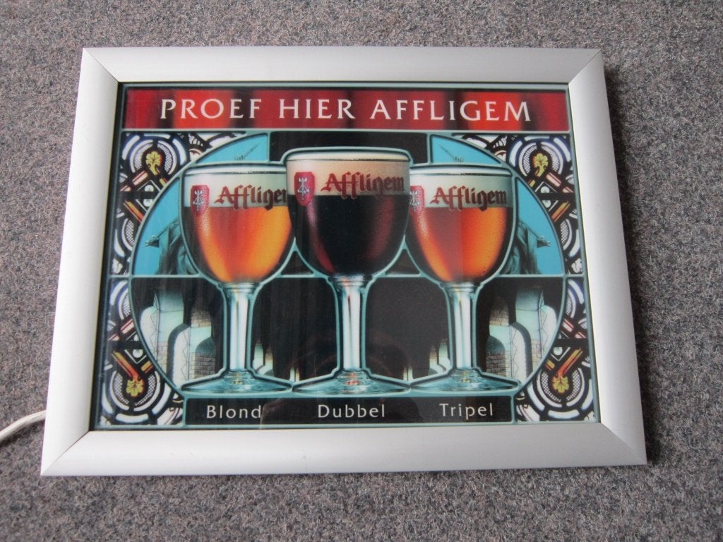 AFFLIGEM BIER LICHTRECLAME, Ophalen, Zo goed als nieuw, Overige typen, Overige merken