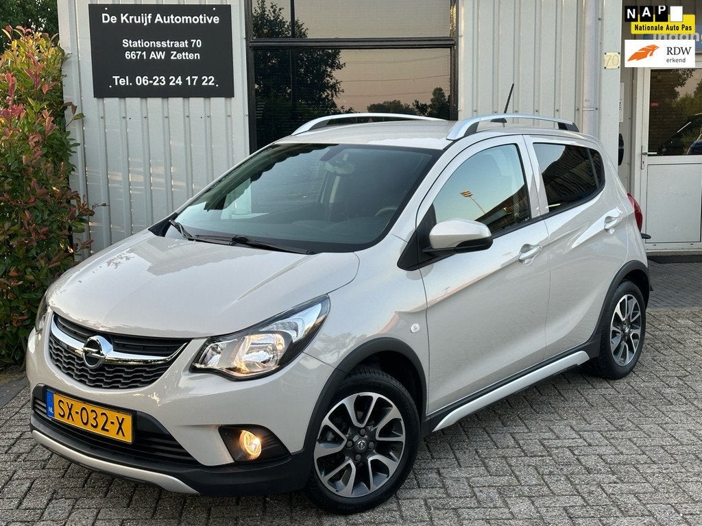 Opel KARL 1.0 Rocks Online Edition|CARPLAY|NAVIGATIE|PARKEER, Auto's, Opel, Voorwielaandrijving, 839 kg, Stof, Gebruikt