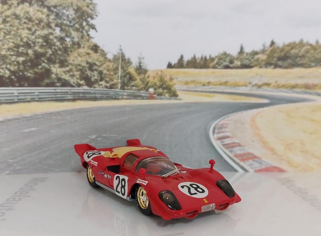 1:43 Ferrari 512 S #28; Daytona 24 Hours 1970; Brumm R200, Ophalen of Verzenden, Gebruikt, Auto, Overige merken