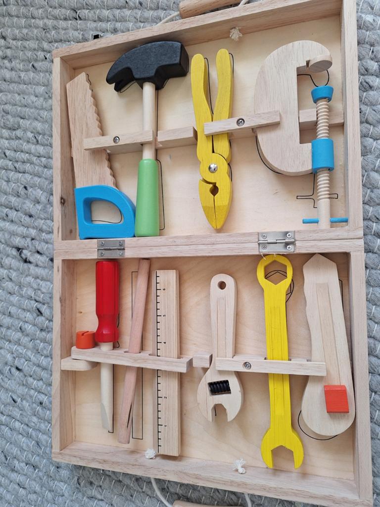 Houten gereedschapskist New Classic Toys, Kinderen en Baby's, Speelgoed | Houten speelgoed, Ophalen of Verzenden, Zo goed als nieuw
