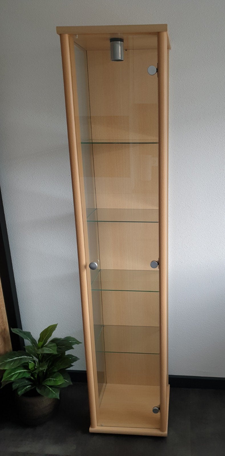 Nette Vitrinekast, Ophalen, Minder dan 50 cm, Met deur(en), Glas
