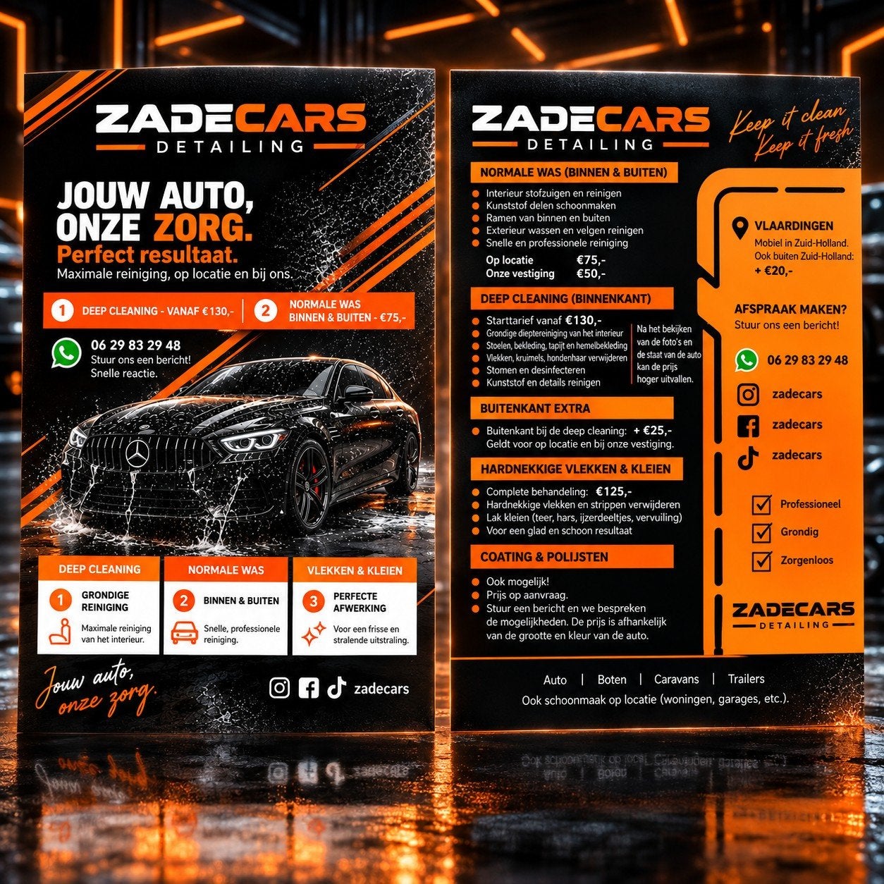 auto deepcleaning, Ophalen, Nieuw
