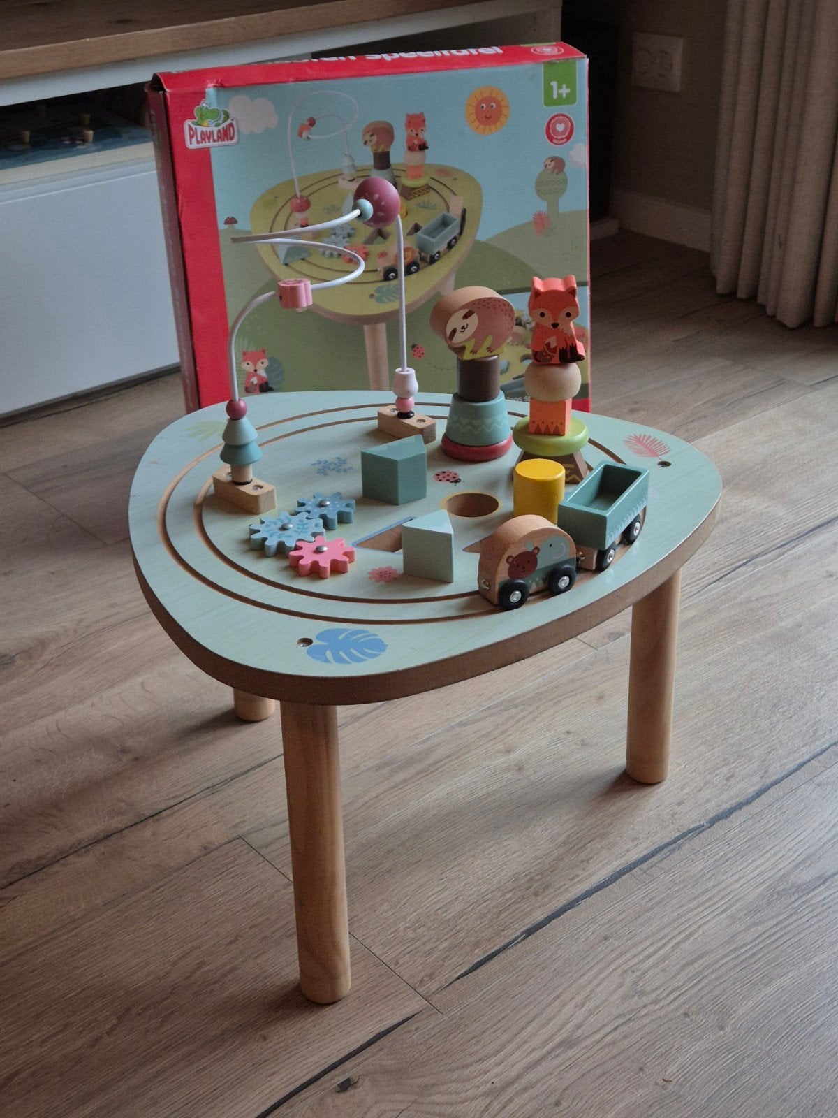 Playland Houten Speeltafel - met doos, Kinderen en Baby's, Ophalen of Verzenden, Gebruikt, Meubelstuk of Keukentje