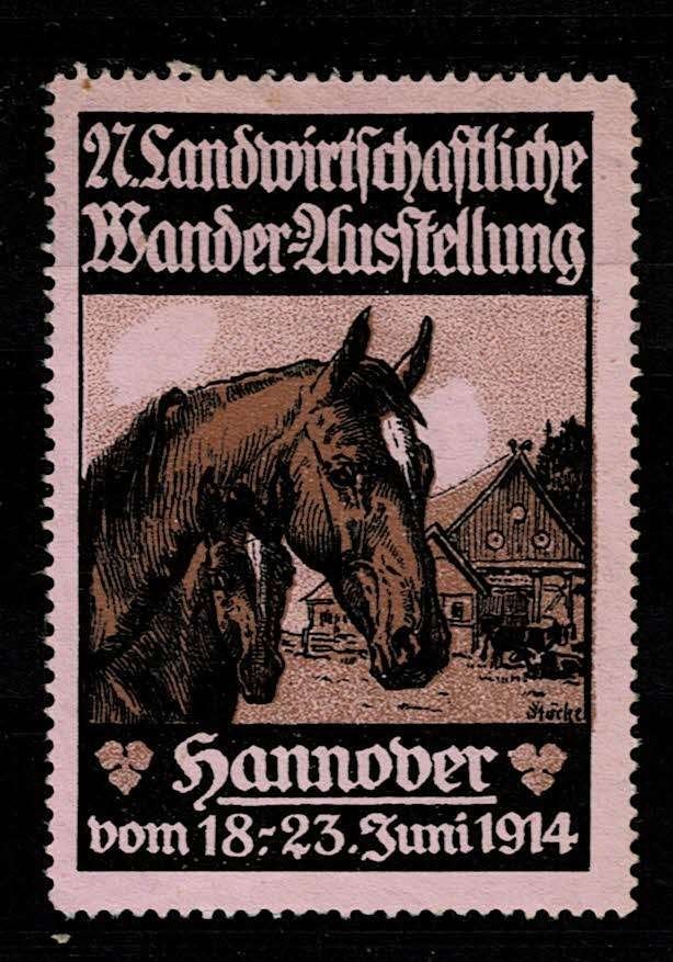sluitzegel Duitsland WANDER-AUSSTELLUNG 1914, Ophalen of Verzenden, Overige thema's