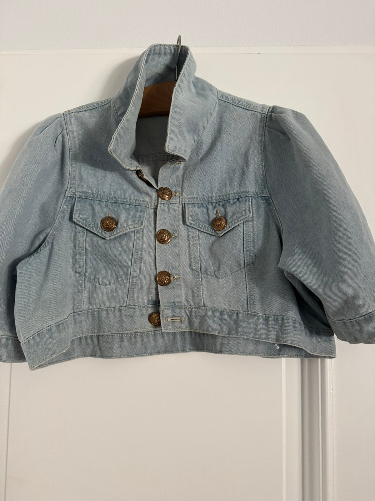 Spijker blouse /jasje, Ophalen of Verzenden, Zo goed als nieuw, Maat 36 (S), Blauw