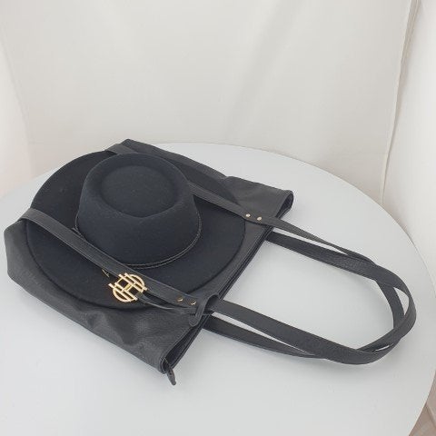 Tas met cowboyhoed zwart, Sieraden, Tassen en Uiterlijk, Tassen | Damestassen, Ophalen of Verzenden, Nieuw, Zwart, Shopper
