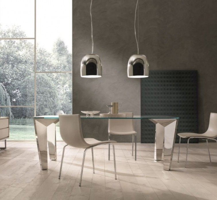 Prandina Notte S5 Mirror hanglamp, Ophalen, E27 (groot), Italiaans design, Glas