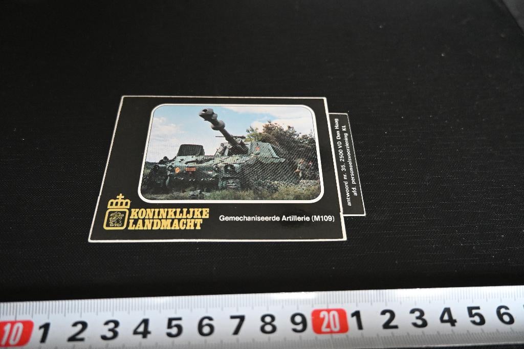 sticker Leger Koninklijke Landmacht M109  GW495, Ophalen, Zo goed als nieuw