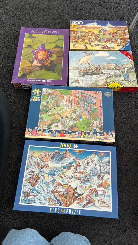 Diverse puzzels, Hobby en Vrije tijd, Denksport en Puzzels, Ophalen of Verzenden, 500 t/m 1500 stukjes, Gebruikt